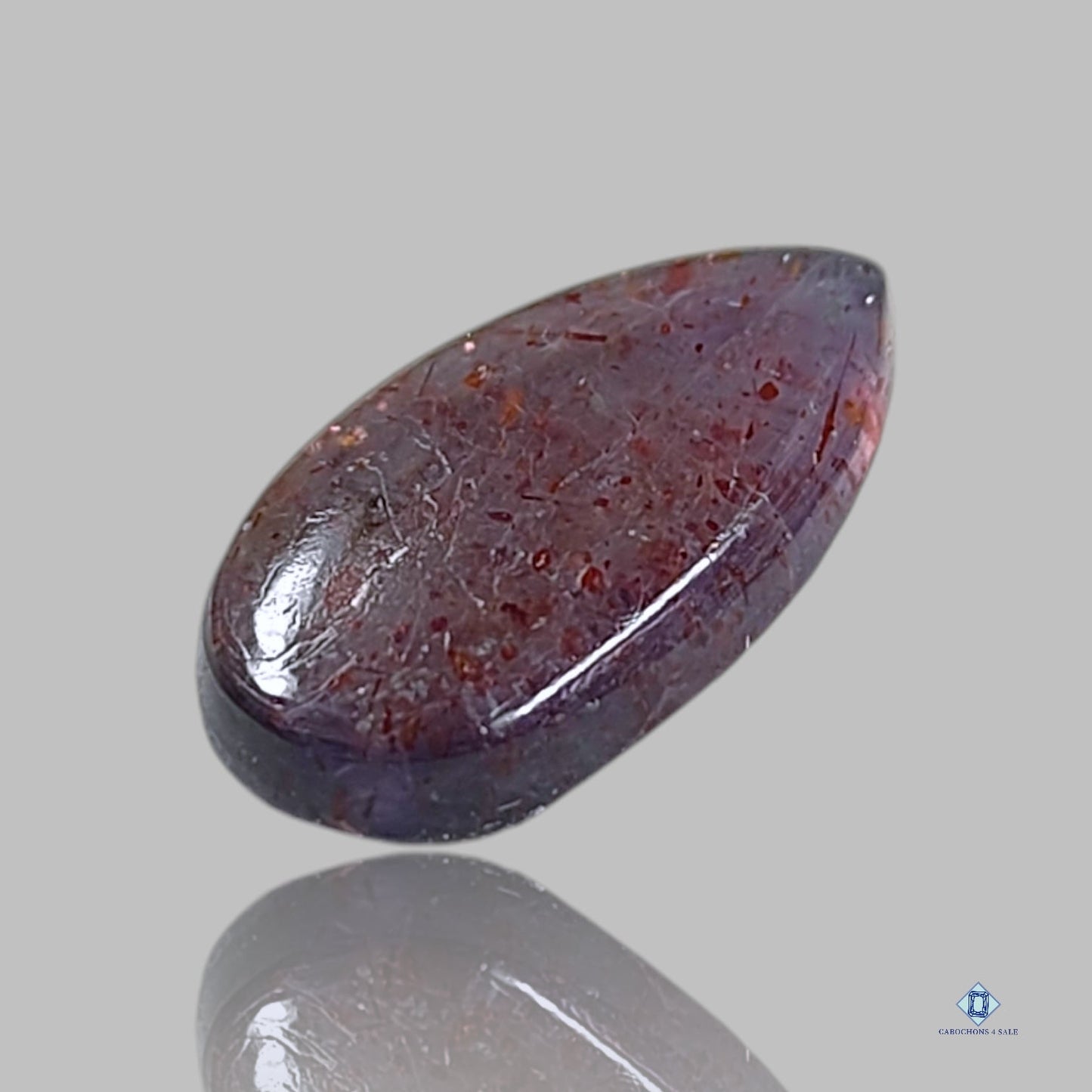 Bloodshot Iolite Pear Cabochons