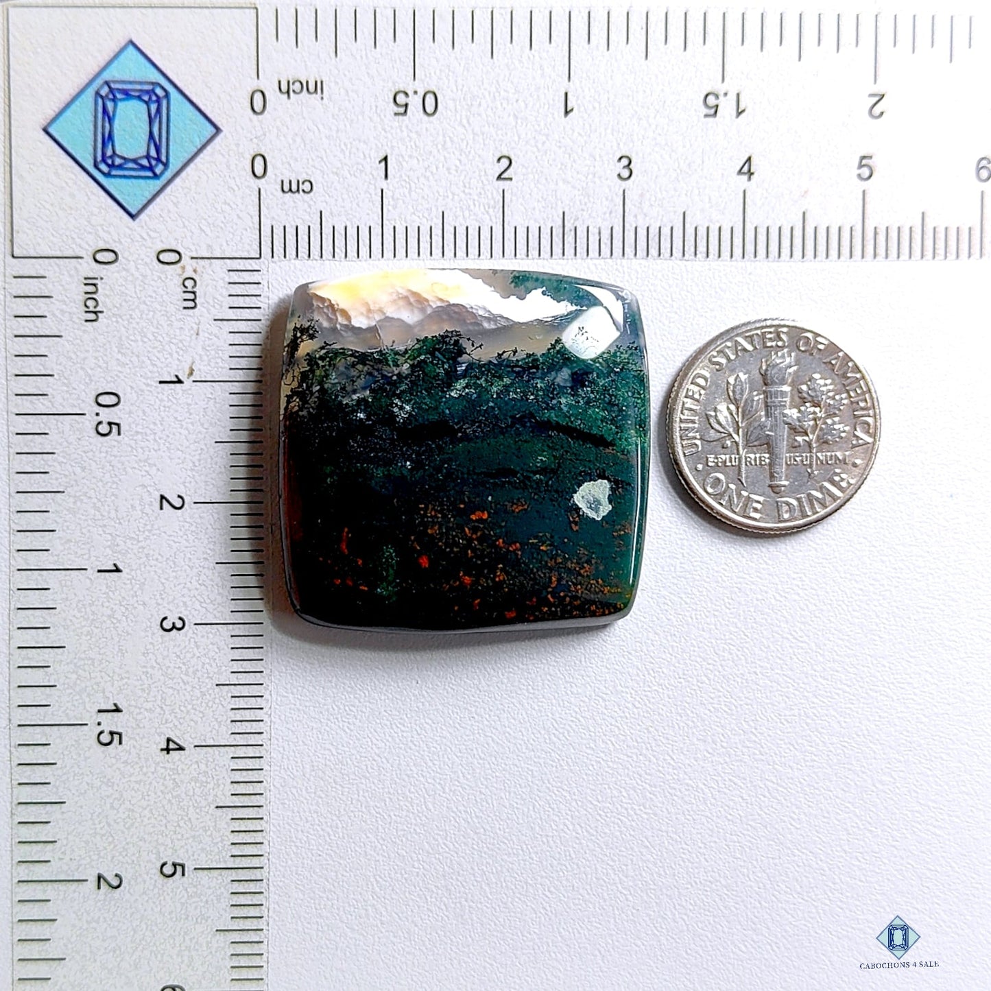 Bloodstone Cushion Cabochons