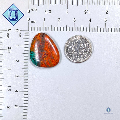 Bloodstone Jasper Pear Cabochons