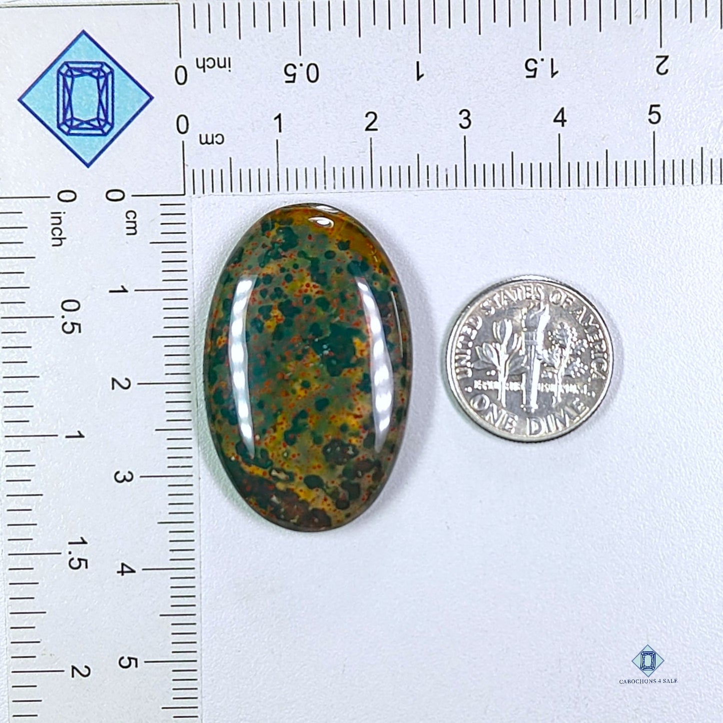 Bloodstone Jasper Oval Cabochons