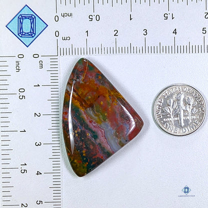 Bloodstone Jasper Pear Cabochons