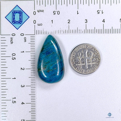 Blue Apatite Pear Cabochons