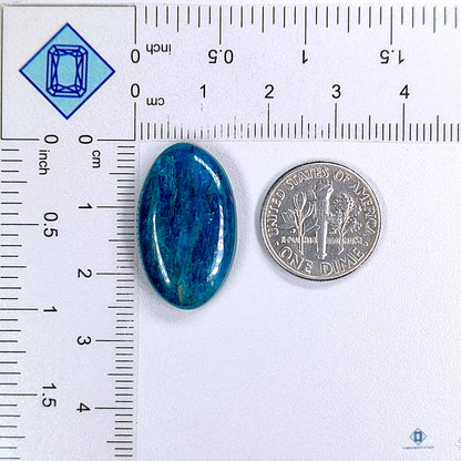 Blue Apatite Oval Cabochons