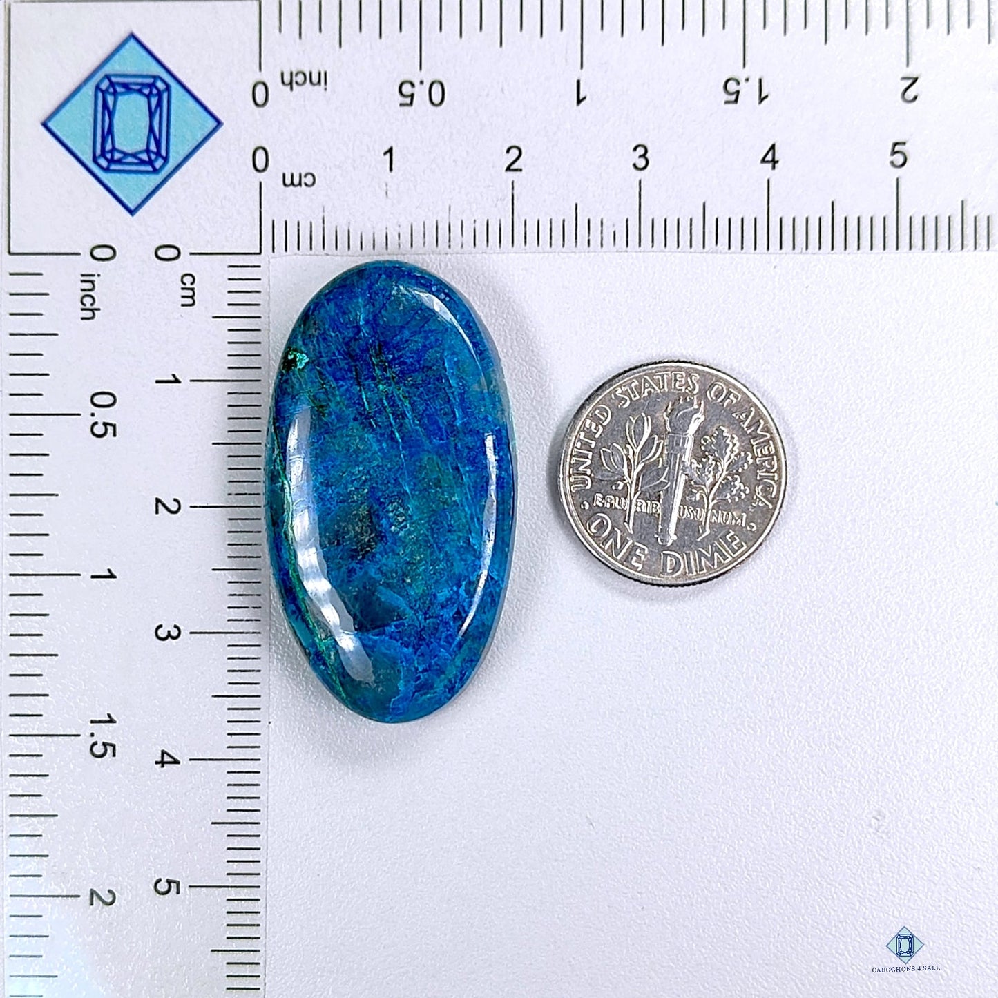 Blue Apatite Oval Cabochons