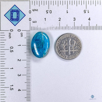 Blue Apatite Oval Cabochons