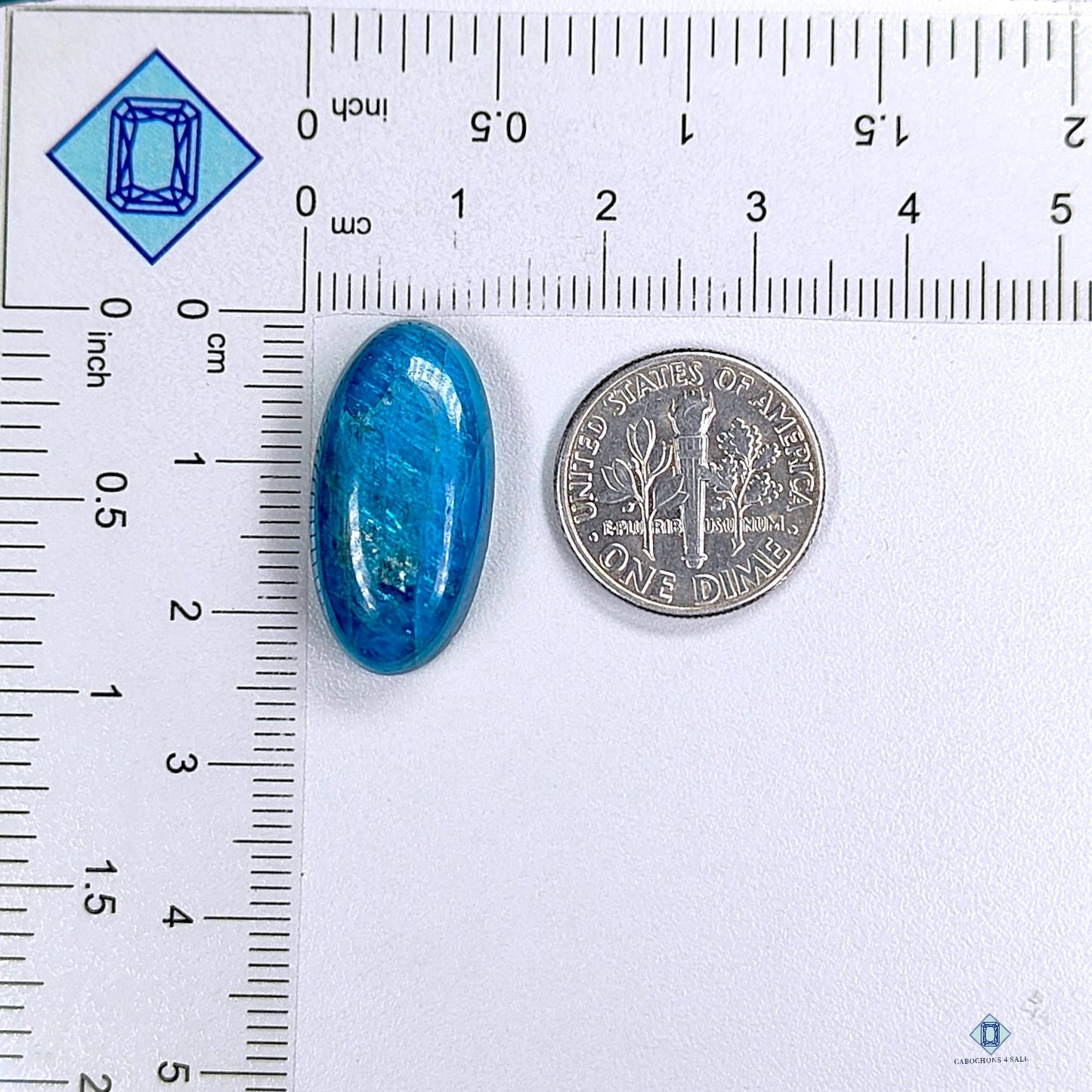 Blue Apatite Oval Cabochons