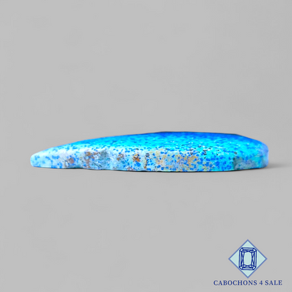 Cabujones de azurita en forma de pera de pájaro azul, 41 x 27 x 5 mm