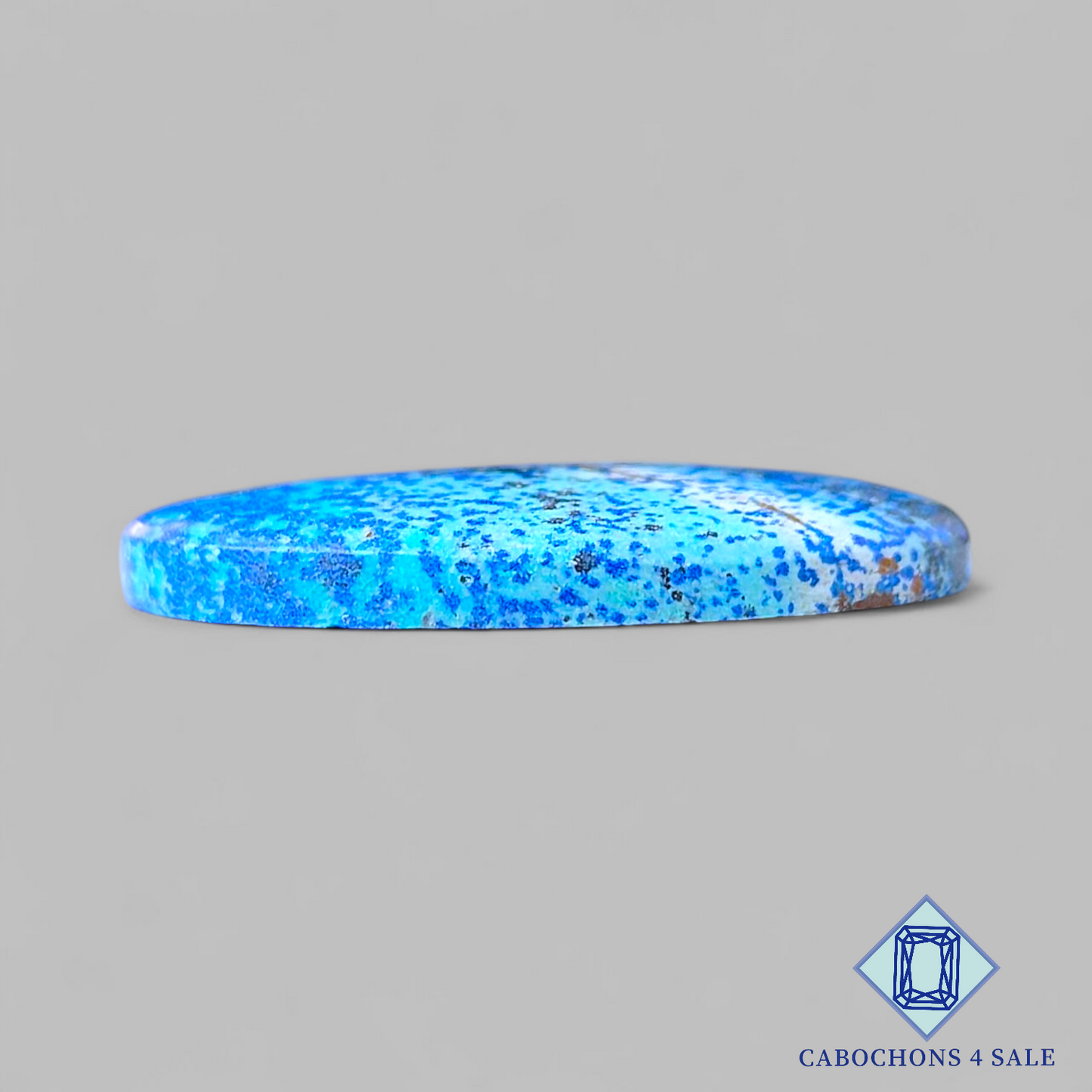 Cabujones ovalados de azurita Blue Bird de 30 x 21 x 4 mm