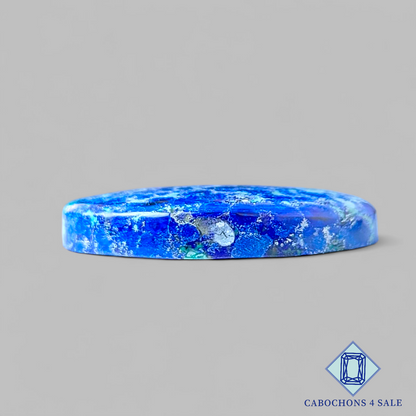 Cabujones ovalados de azurita Blue Bird de 27 x 20 x 5 mm