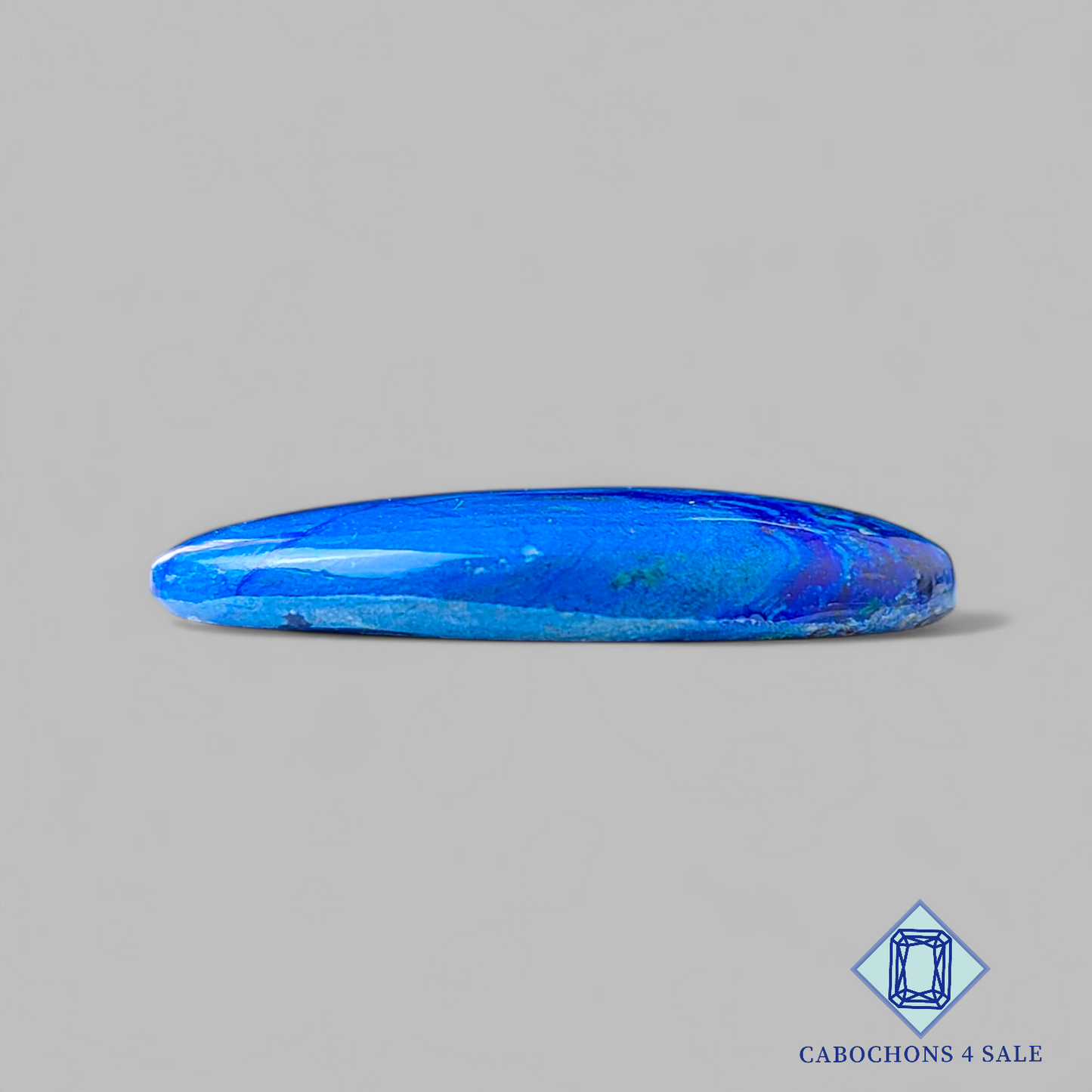 Cabujones ovalados de azurita Blue Bird de 30 x 17 x 5 mm