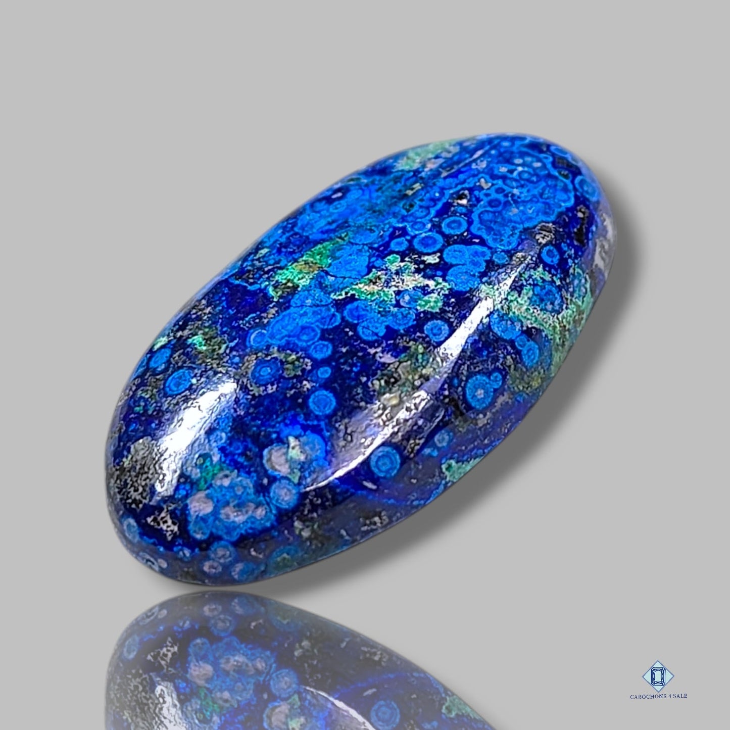 Blue Bird Azurite Oval Cabochons