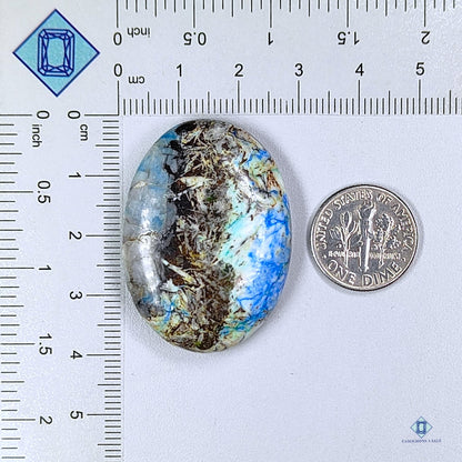 Blue Bird Azurite Oval Cabochons