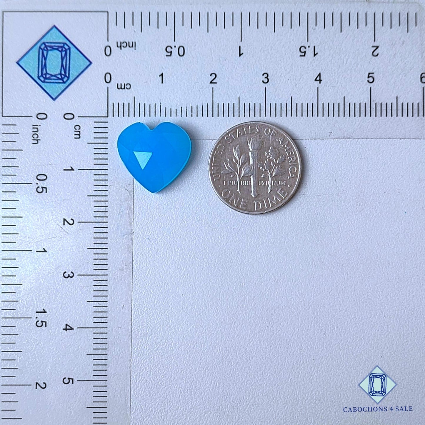 Natural Blue Chalcedony Gemstone  Heart Carvings 13*14*6mm from Turkey  available for sale