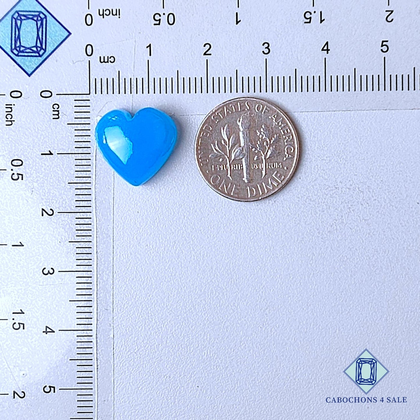 Natural Blue Chalcedony Gemstone Heart Carvings 13*14*6mm from Turkey  available for sale