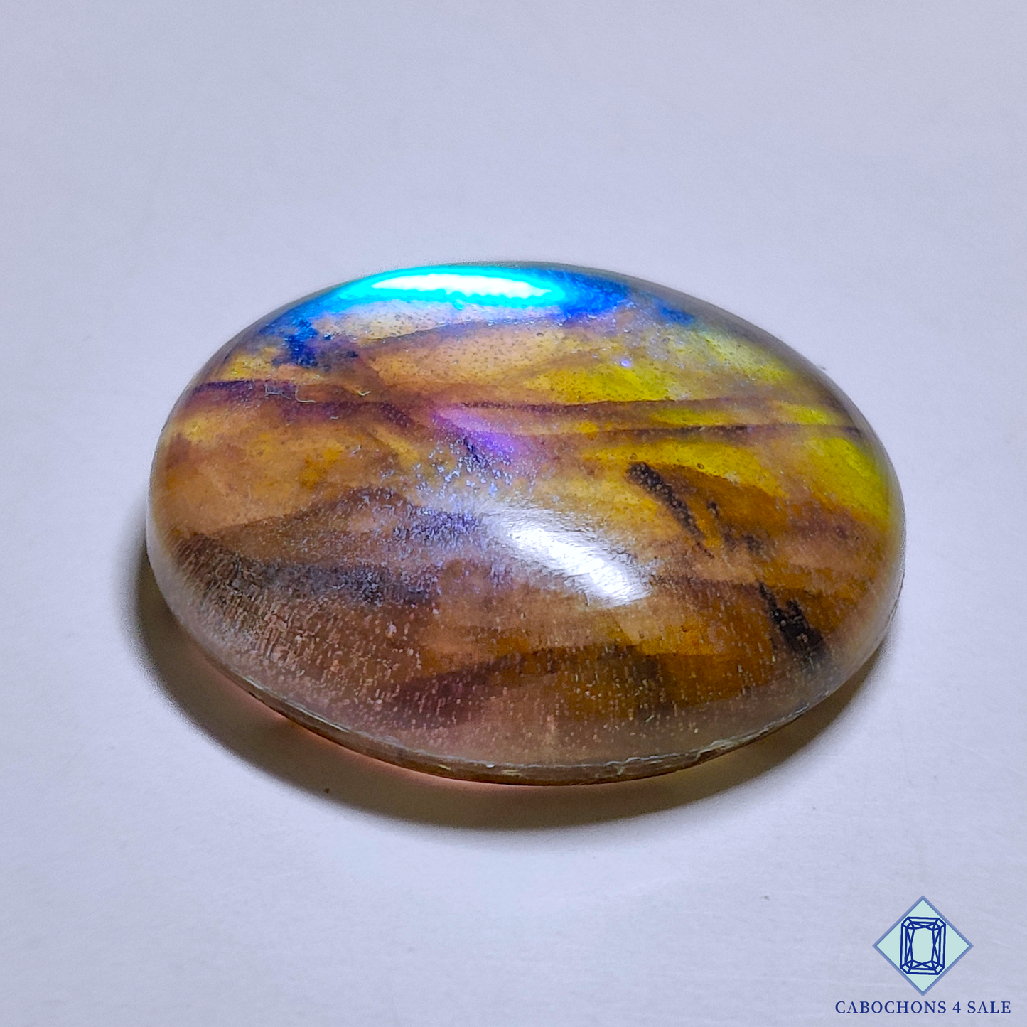 Blue Coated Labradorite Doublets