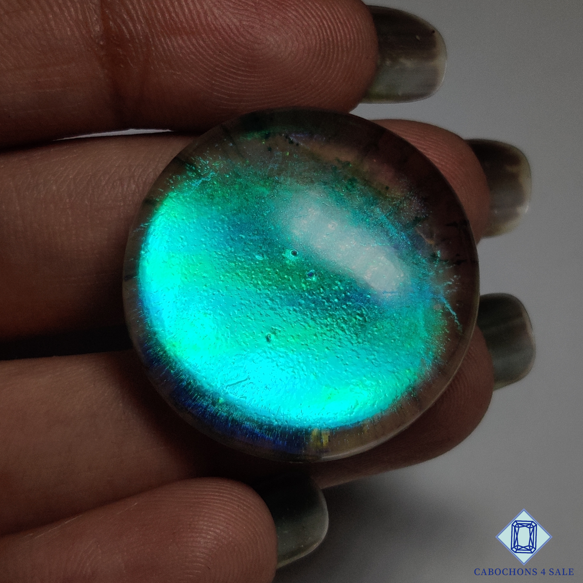 Blue Coated Labradorite Doublets