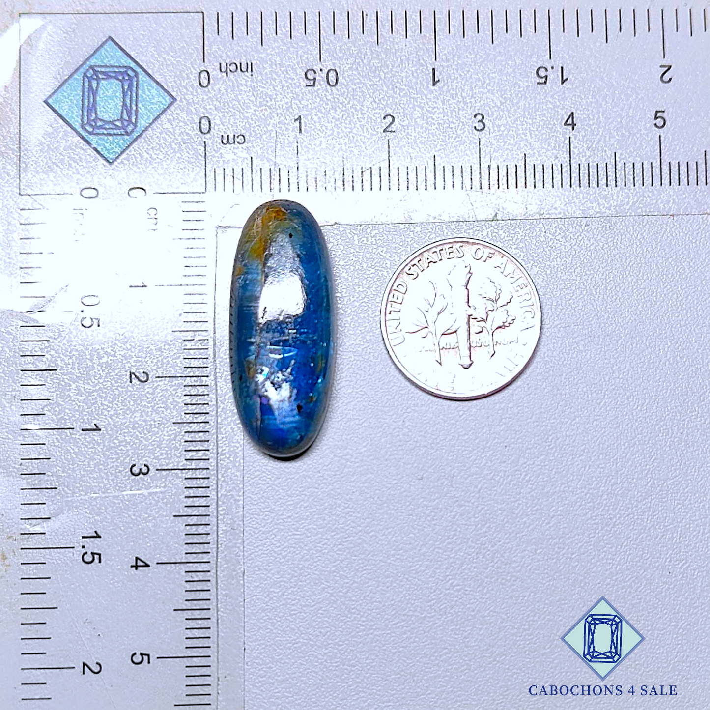 Blue Flashy Kyanite Oval Cabochons 27*11*6mm