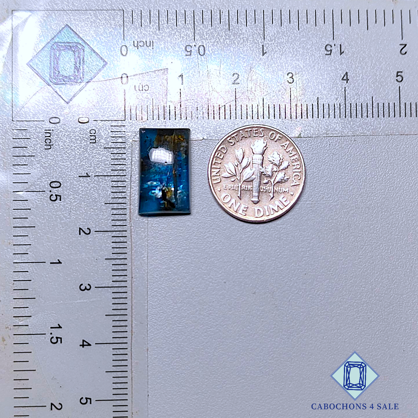 Blue Flashy Kyanite Rectangle Cabochons 15*9*4mm