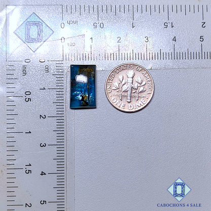 Blue Flashy Kyanite Rectangle Cabochons 15*9*4mm