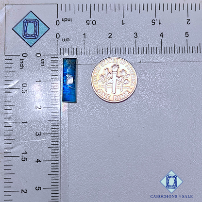 Blue Flashy Kyanite Rectangle Cabochons 17*5*4mm