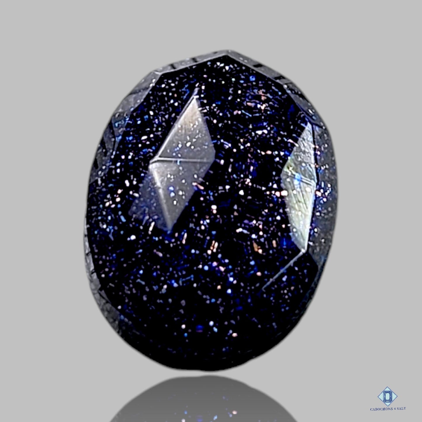 Piedra de oro azul + dobletes de cuarzo cristal Dobletes ovalados
