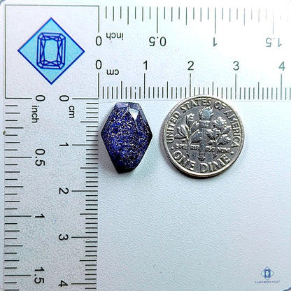 Dobletes de piedra de oro azul + cuarzo cristal Dobletes de fantasía