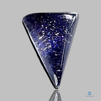 Blue Gold Stone +  Crystal Quartz Doublets Triangle Doublets