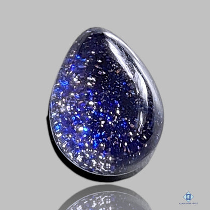 Blue Gold Stone +  Crystal Quartz Doublets Pear Doublets