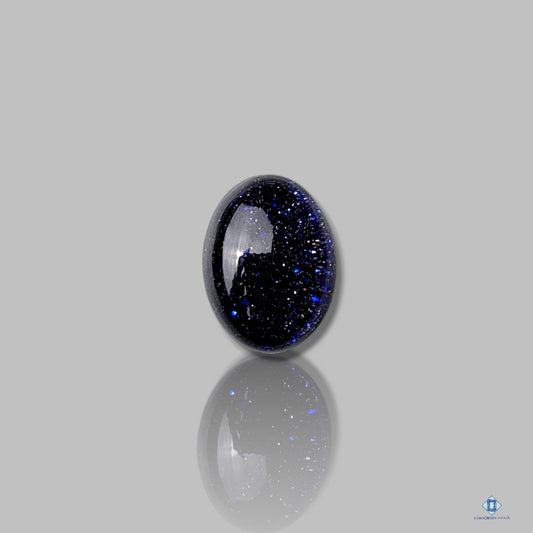 Blue Goldstone + Crystal Quartz Doublets