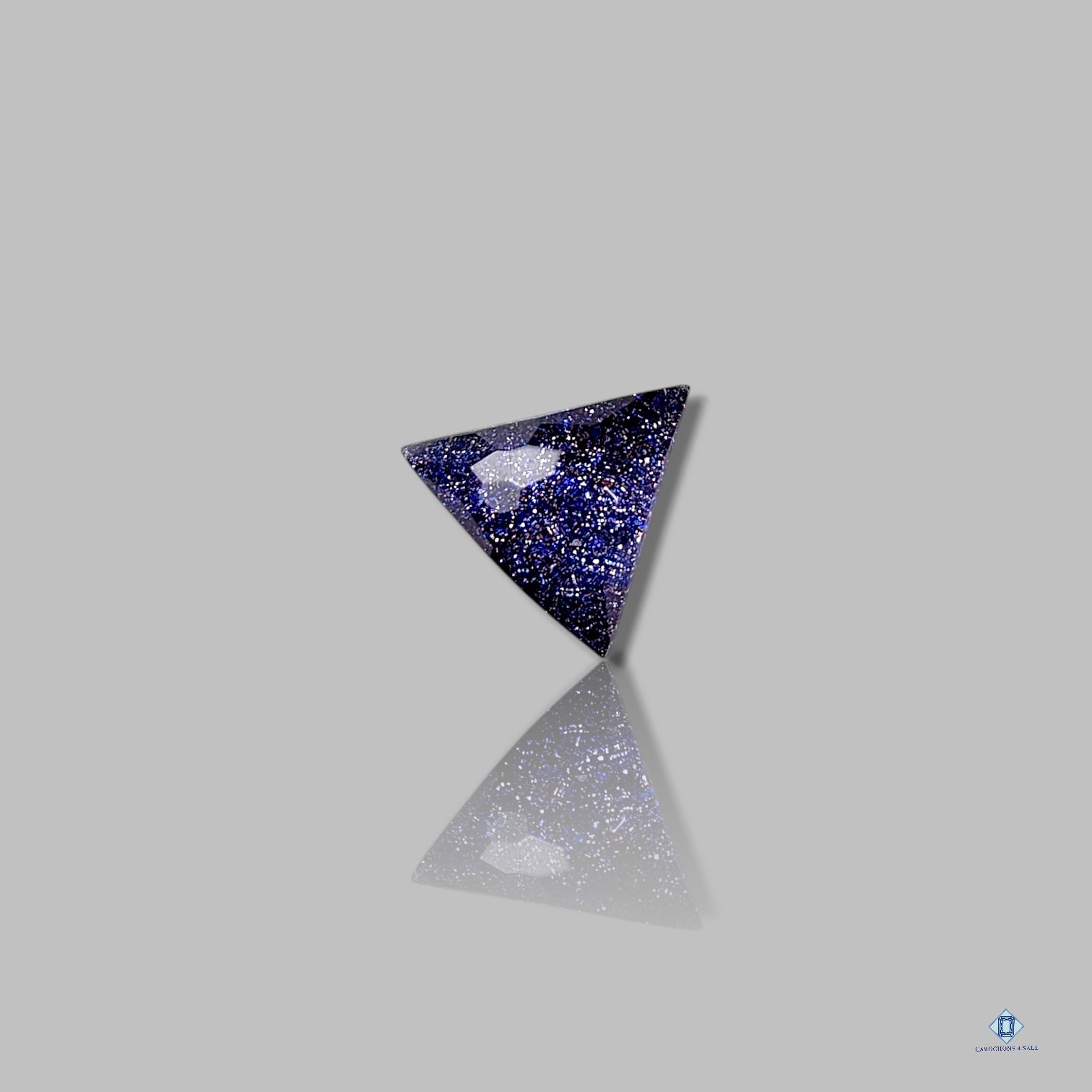 High-Quality Blue Goldstone with Crystal Quartz Doublets in Honeycomb ...