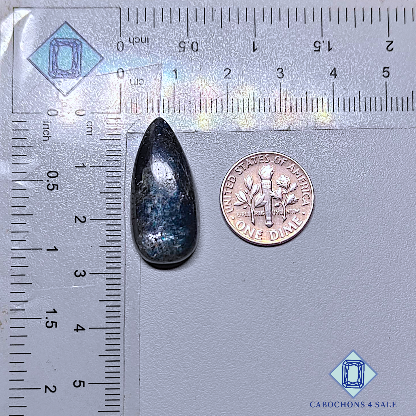 Blue Kyanite Pear Cabochons 27*13*7mm