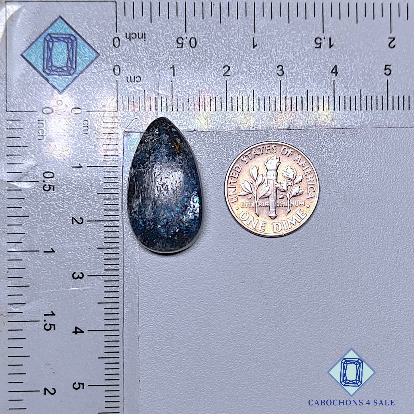 Blue Kyanite Pear Cabochons 25*14*7mm