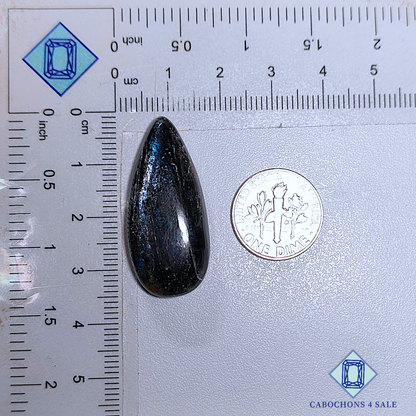 Blue Kyanite Pear Cabochons 34*15*7mm