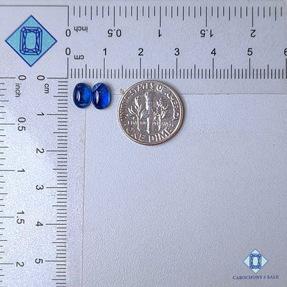 Natural Blue Kyanite Gemstone  Oval Pairs 7*5*3mm from Brazil available for sale