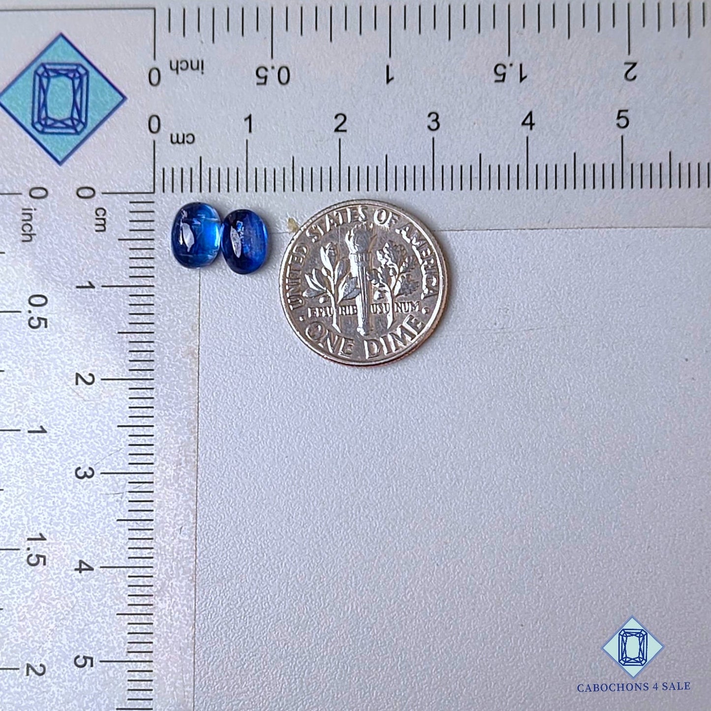 Natural Blue Kyanite Gemstone  Oval Pairs 7*5*3mm from Brazil available for sale