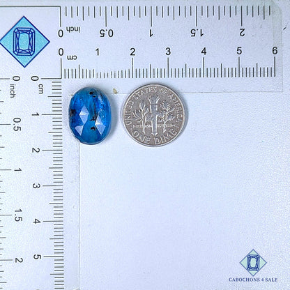 Natural Blue Kyanite Gemstone  Oval Rose Cut 16*12*6mm from Brazil available for sale