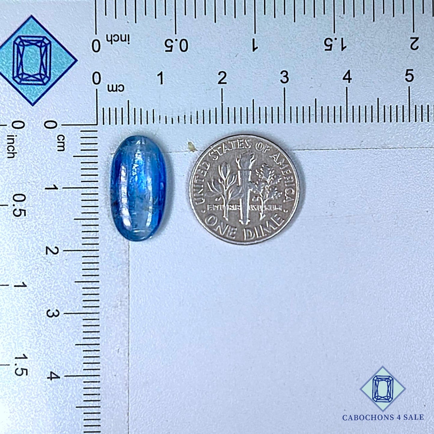 Natural Blue Kyanite Gemstone  Oval Cabochons 17*9*4mm from Brazil available for sale
