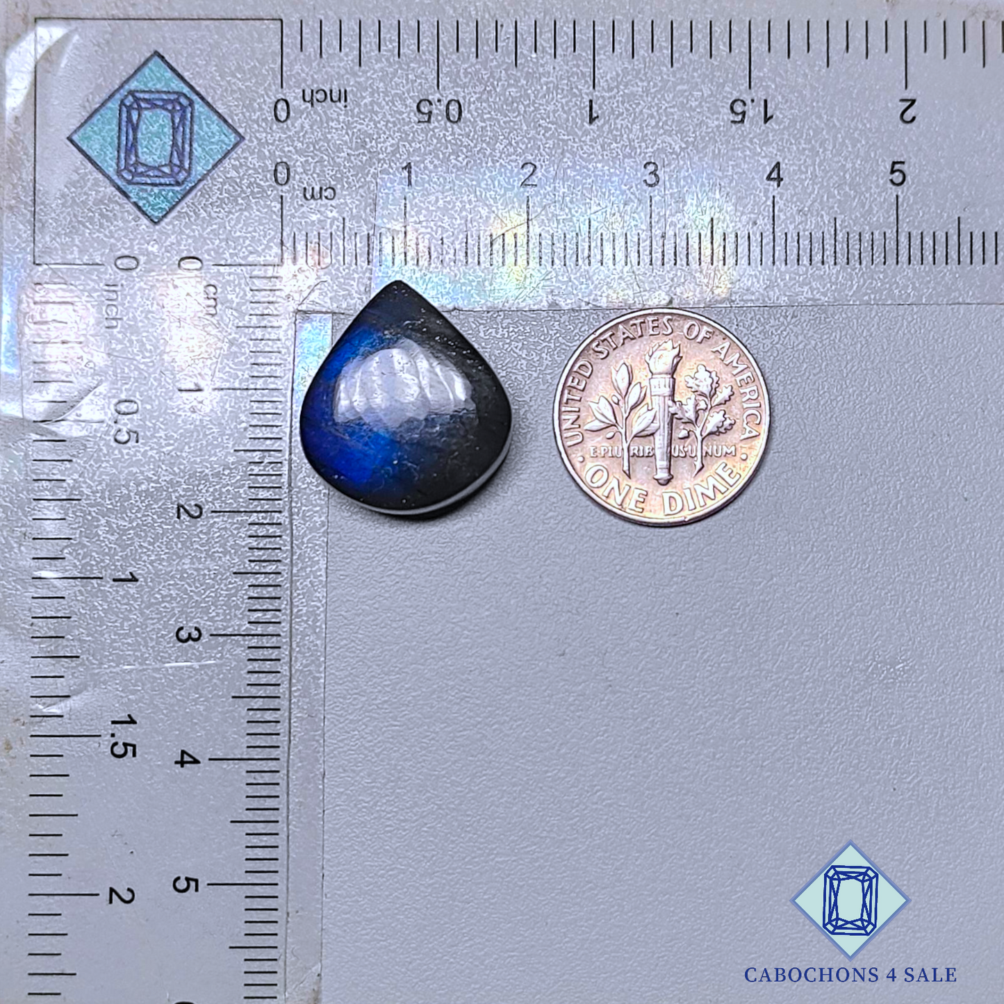 Blue Labradorite Pear Cabochons