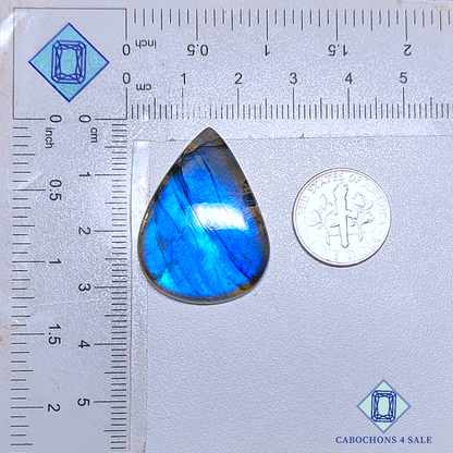 Blue Labradorite Pear Cabochons