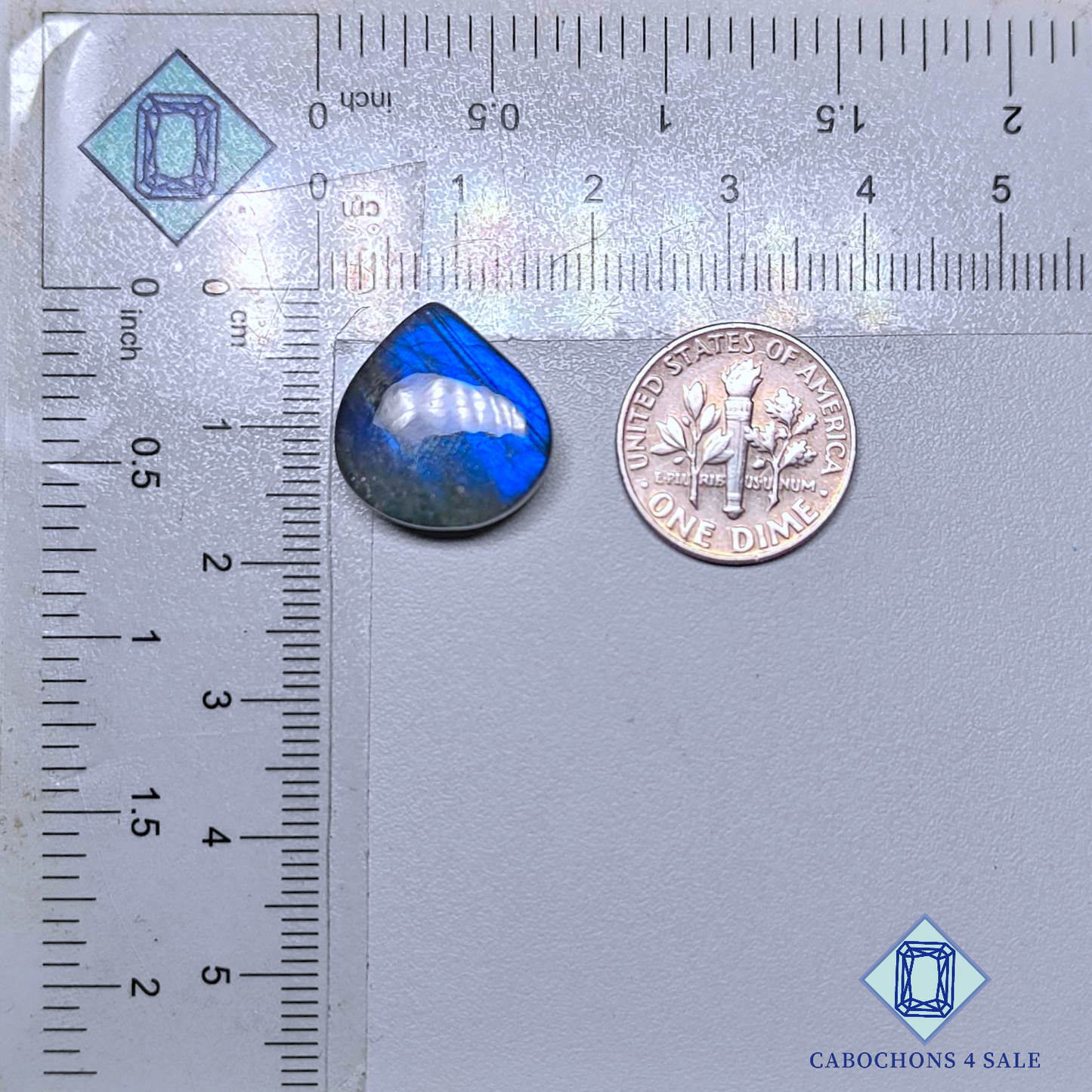 Blue Labradorite Pear Cabochons