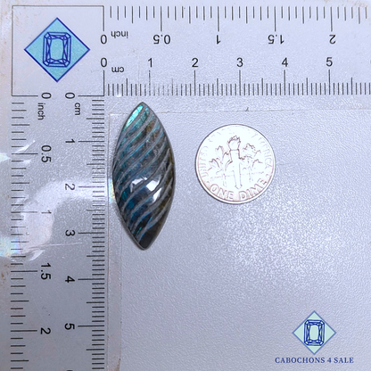 Tallas de marquesa de labradorita azul