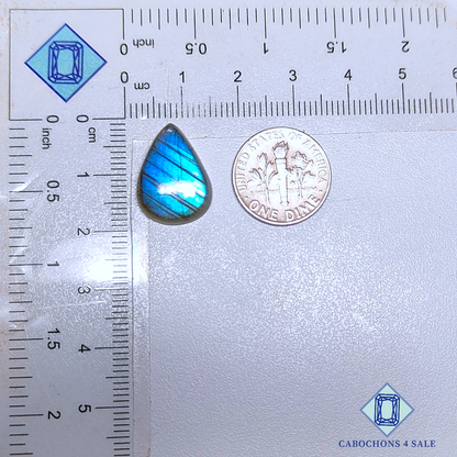 Blue Labradorite Pear Cabochons