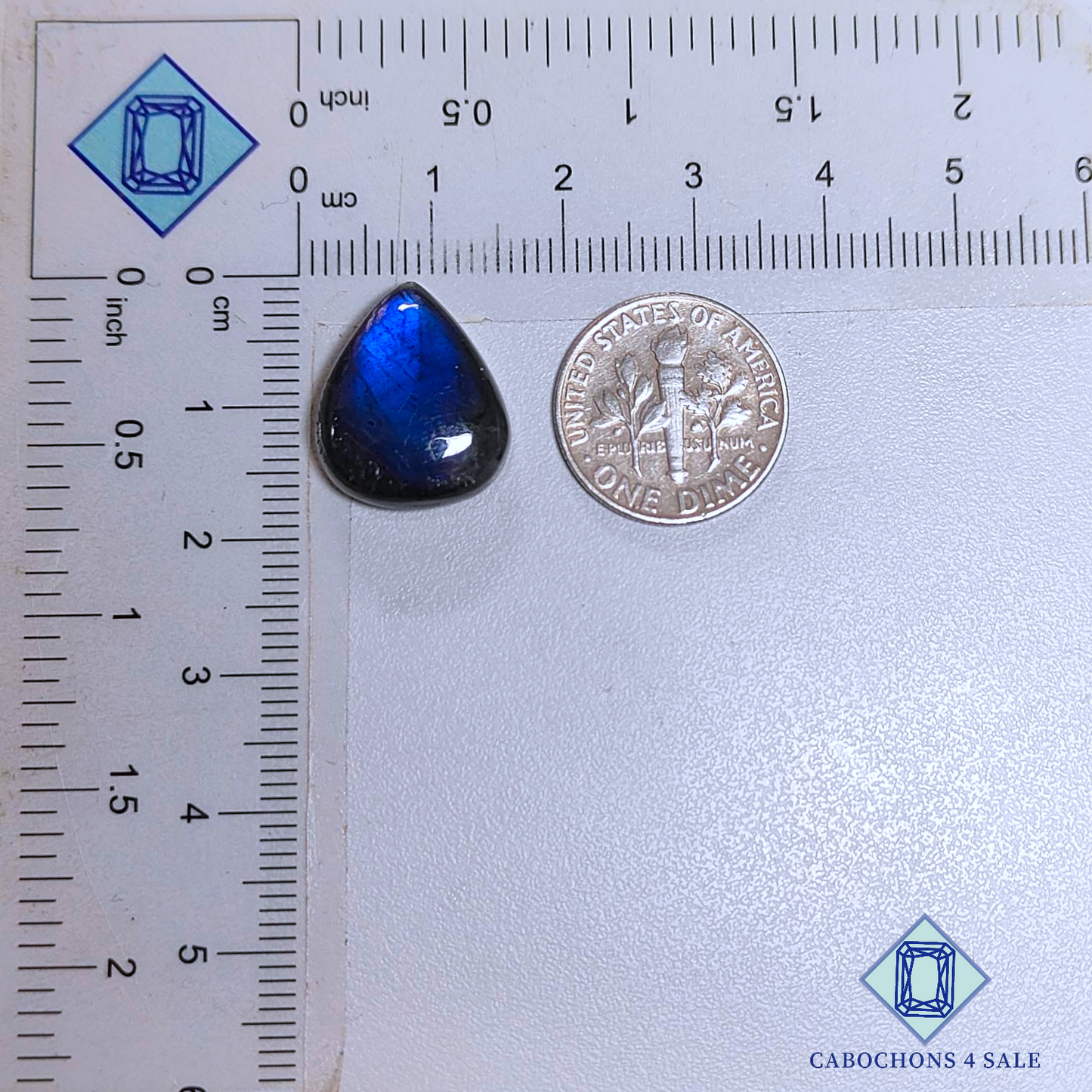 Blue Labradorite Pear Cabochons