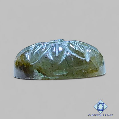 Blue Labradorite Oval Carvings