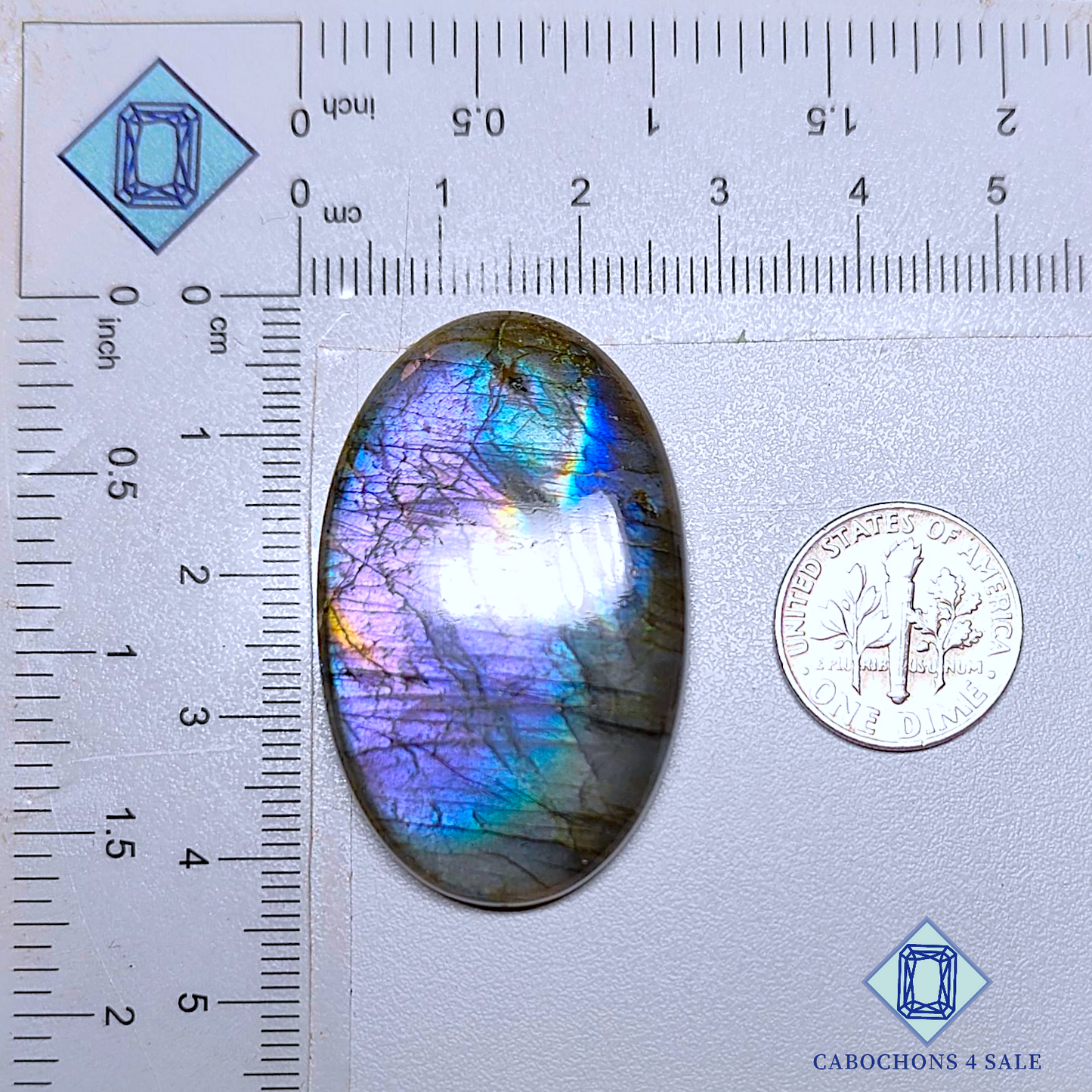 Blue Labradorite Oval Cabochons 41*26*7mm