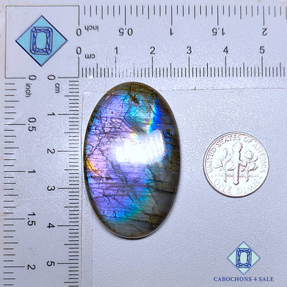 Blue Labradorite Oval Cabochons 41*26*7mm