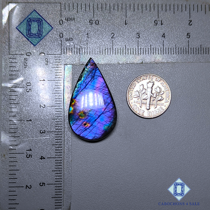 Blue Labradorite Pear Cabochons