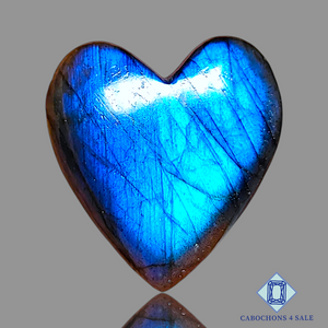 Blue Labradorite Heart Carvings