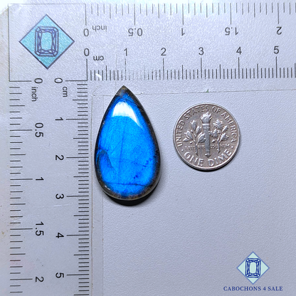 Blue Labradorite Pear Cabochons