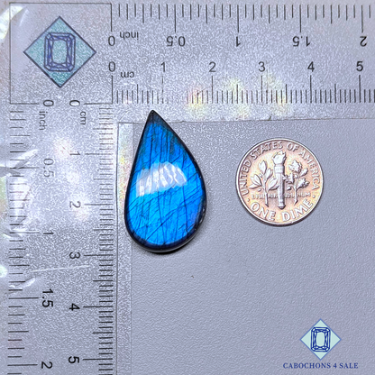 Blue Labradorite Pear Cabochons